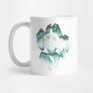 【ore】Fluorite Crystals-green Mug